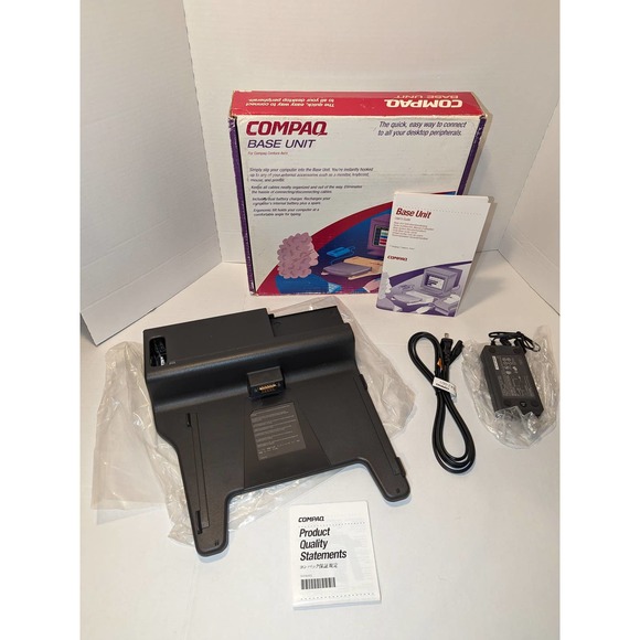 Vintage COMPAQ Contura Aero 4/25 4/33c Docking System / Convenience Base Dock - Picture 1 of 9
